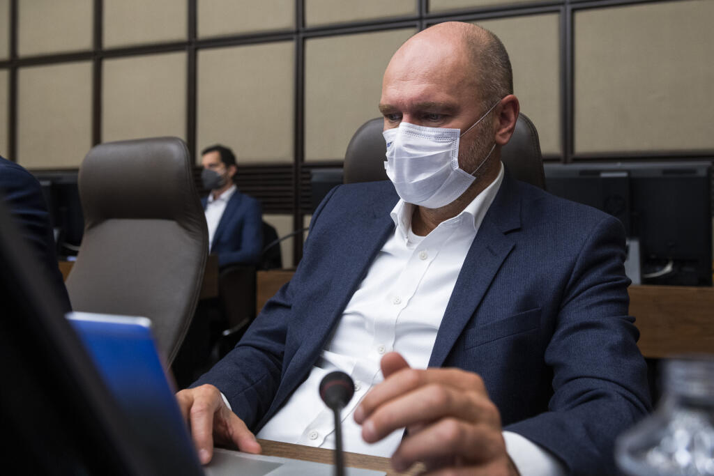 Na snímke minister hospodárstva SR a prvý podpredseda vlády pre ekonomiku SR Richard Sulík (SaS) počas rokovania Hospodárskej a sociálnej rady SR v Bratislave 25. októbra 2021. FOTO TASR - Jaroslav Novák