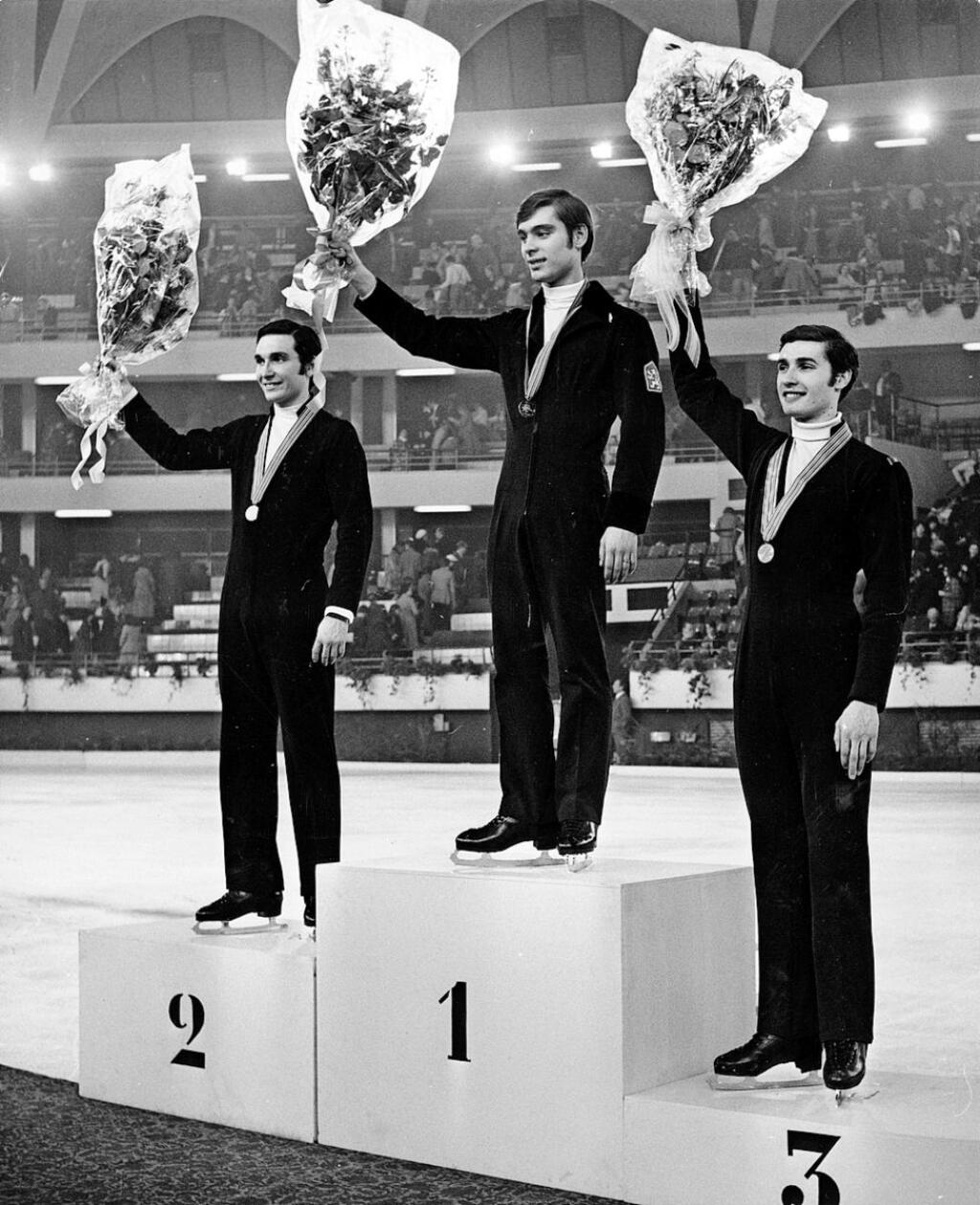 Majstrovstvá sveta v Lyone, rok 1971. Ondrej na stupni víťazov.