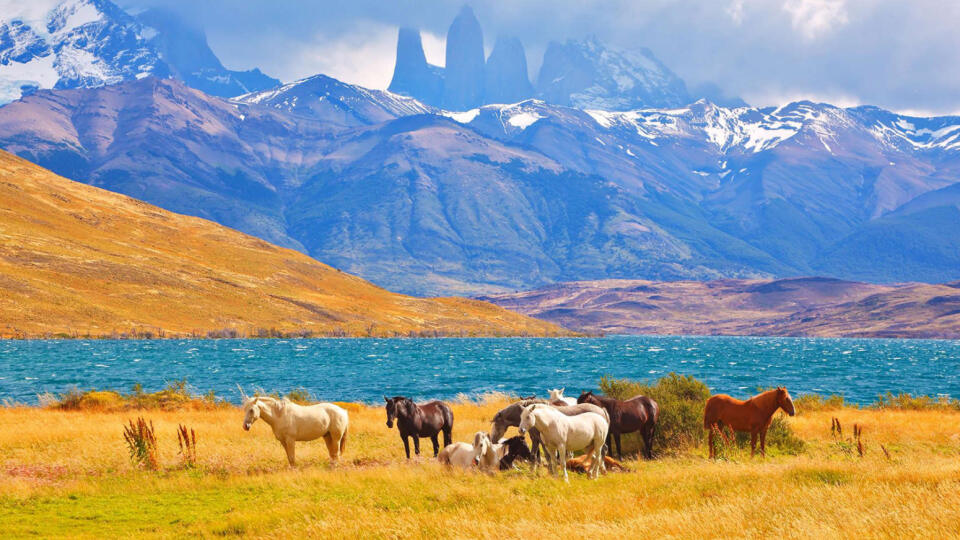 Torres del Paine, Čile.