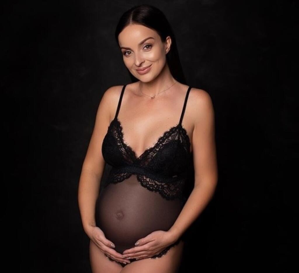 Ešte tehotná Daniela Nízlová