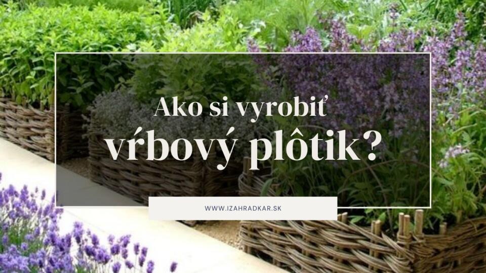 Ako si vyrobiť vŕbový plôtik?