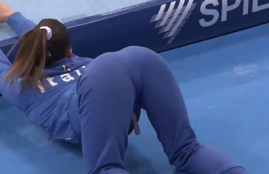 Takto sa počas olympiády rozcvičovala Talianka Meneghi.