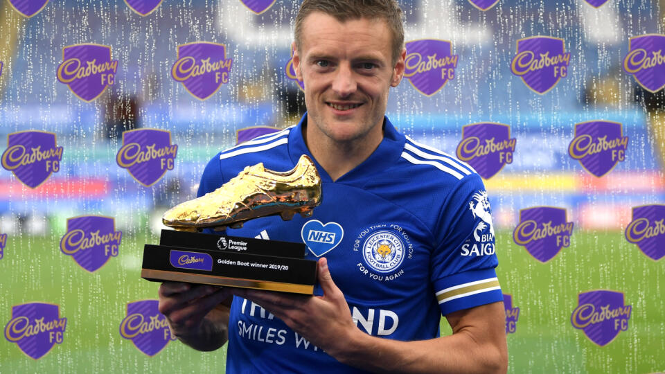 Futbalový útočník Jamie Vardy z Leicesteru City získal Zlatú kopačku pre najlepšieho kanoniera najvyššej anglickej futbalovej súťaže.