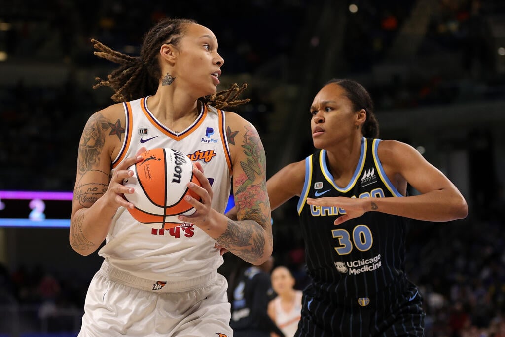 Brittney Grinerová v akcii. Od roku 2014 hrá americká basketbalistka v Rusku. Tak skoro sa však zrejme na palubovky nedostane.