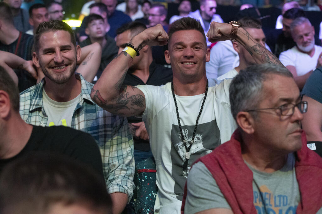 Najúspešnejší slovenský thajboxer Vlado Moravčík mal na podujatí výbornú náladu.