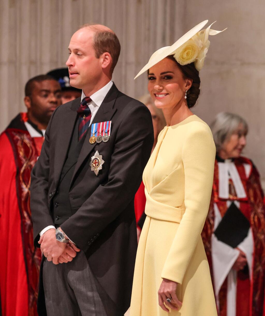 Princ William a vojvodkyňa Kate na tradičnej bohoslužbe v Katedrále sv. Pavla.