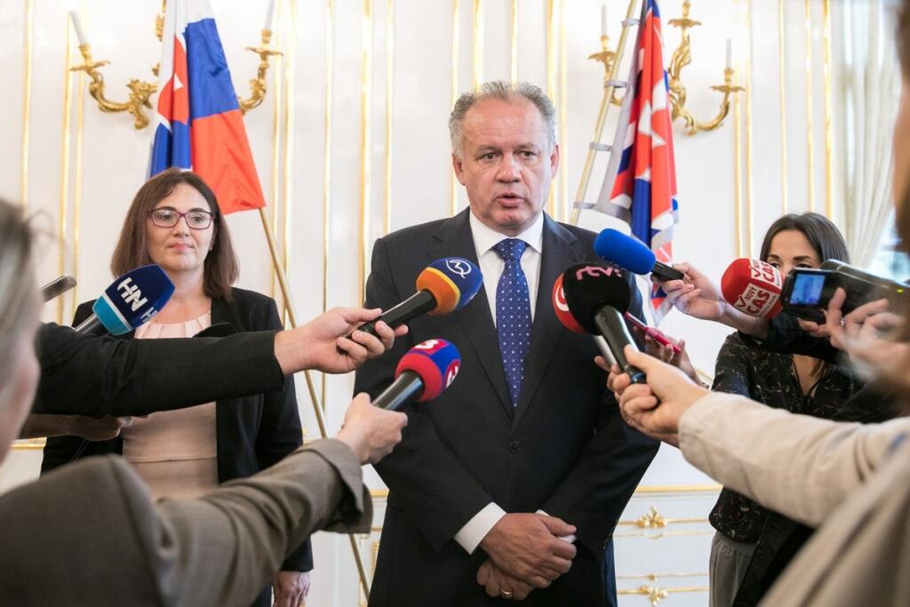 Martina Lubyová počas stretnutia s prezidentom Andrejom Kiskom