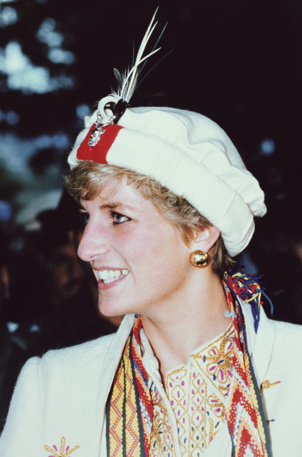 Princezná Diana na návšteve Péšávaru v Pakistan v septembri 1991.