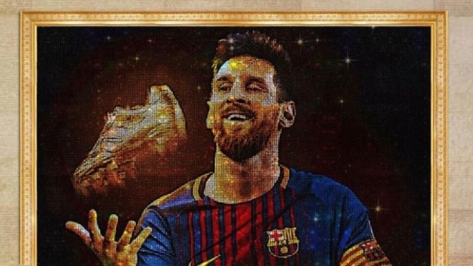 Jeden z najväčších obrazov dostal Lionel Messi celkom zadarmo. Jeho hodnota je však približne 40 miliónov eur.
