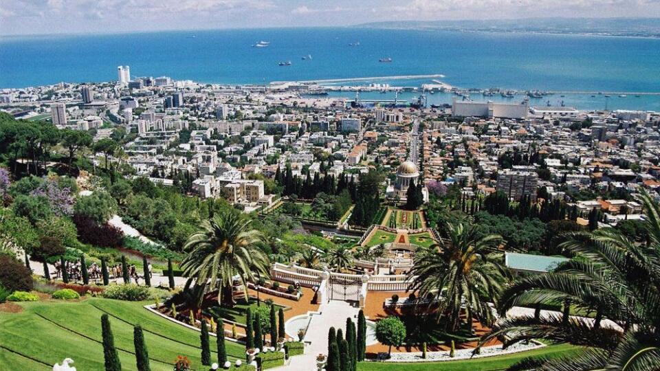 Panoráma mesta Haifa.