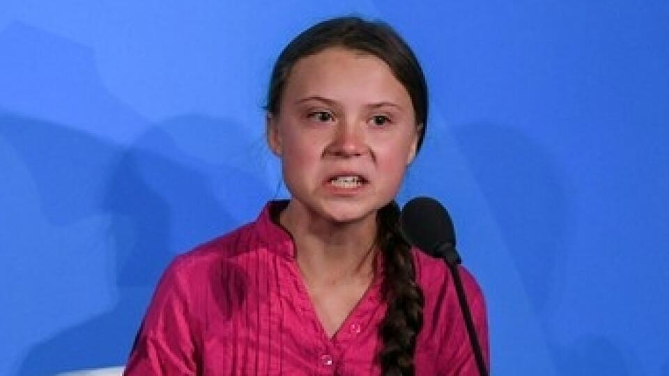 Greta Thunberg na summite OSN.