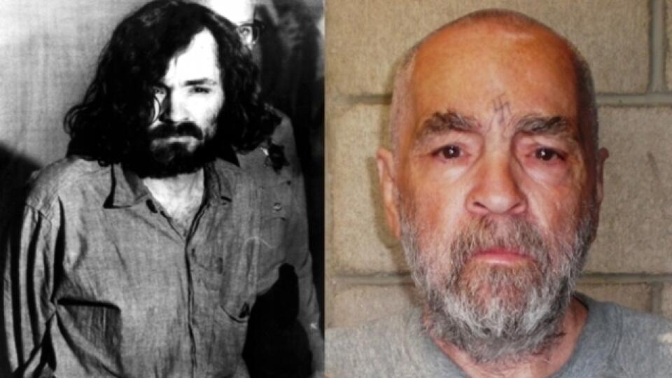 Charles Manson v rokoch 1970 a 2009.