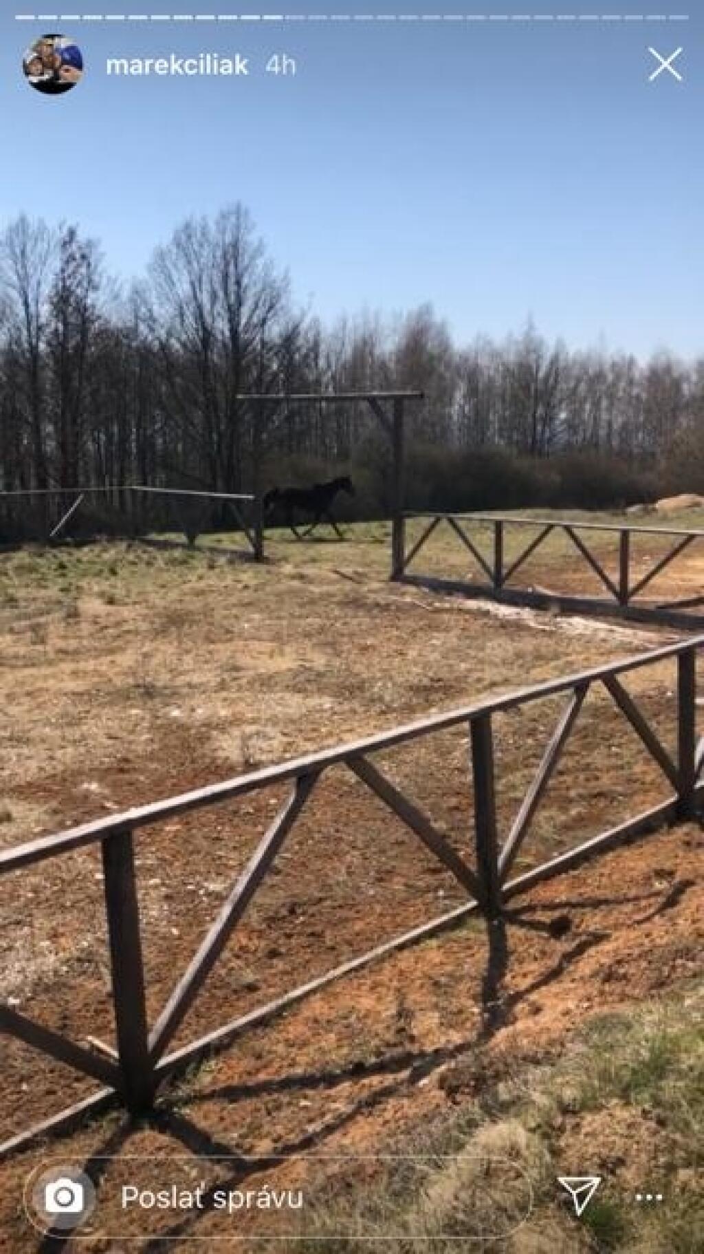 Nestratil sa ani náš hokejista Marek Čiliak, ktorý trávi karanténu s deťmi na ich farme.