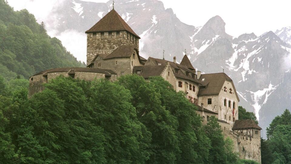 Zámok Vaduz Lichtenštajnské kráľovstvo