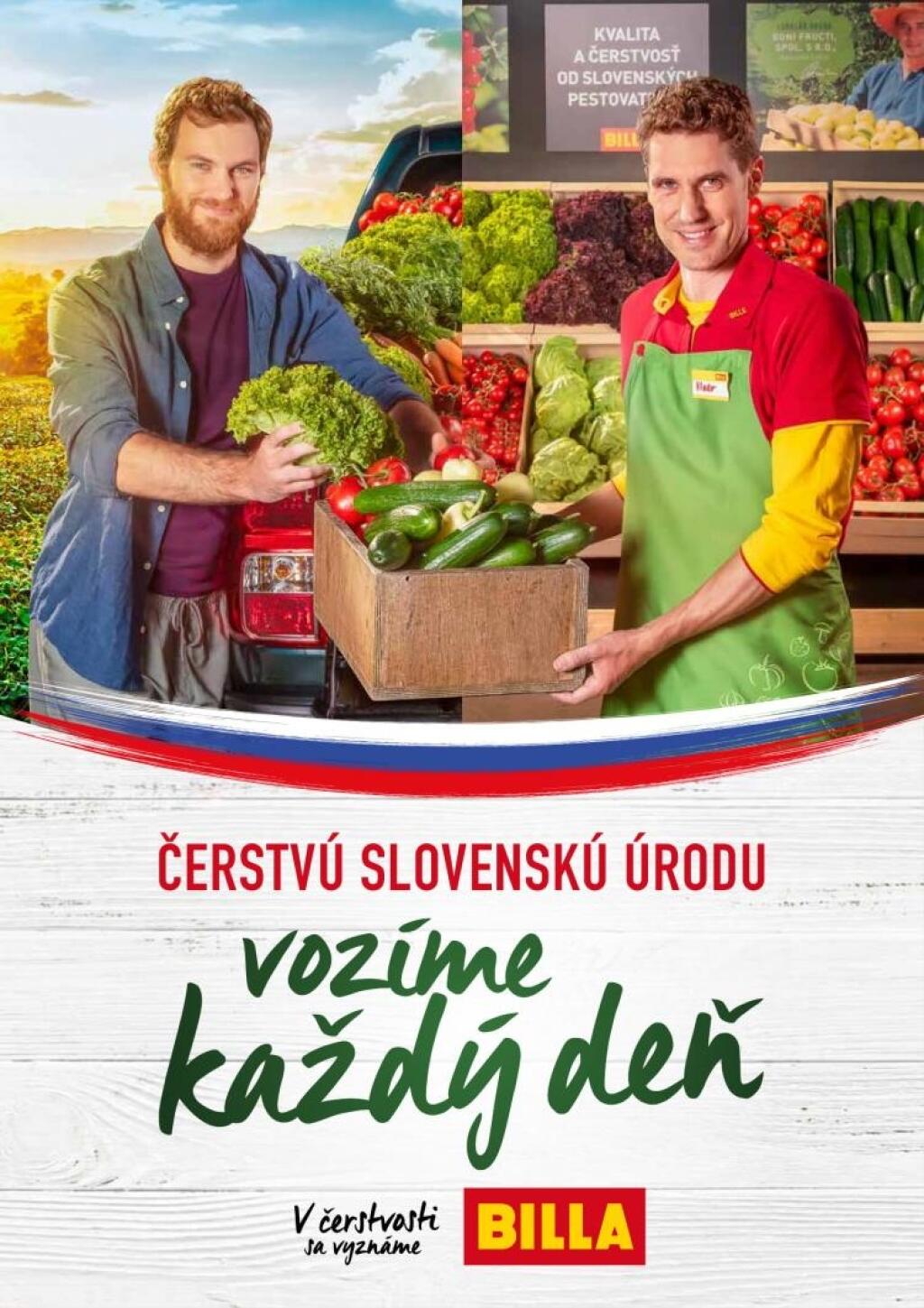Billa v letnej kampani promuje sortiment od slovenských farmárov