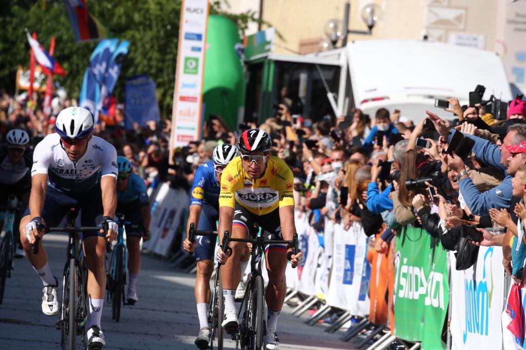 Peter Sagan počas dnešných pretekov Okolo Slovenska