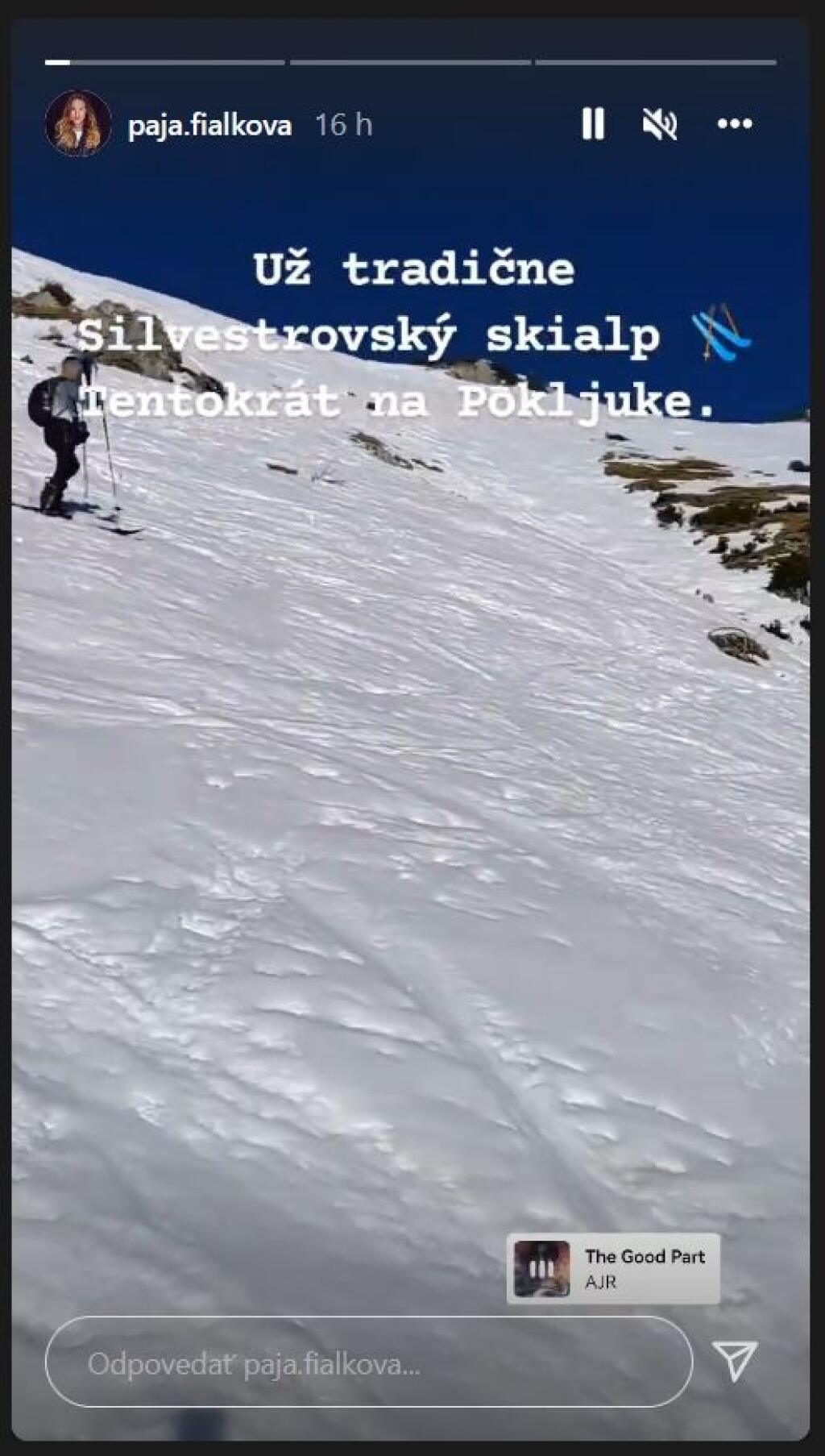 Paulína Fialková nebola bez športu ani na Silvestra.
