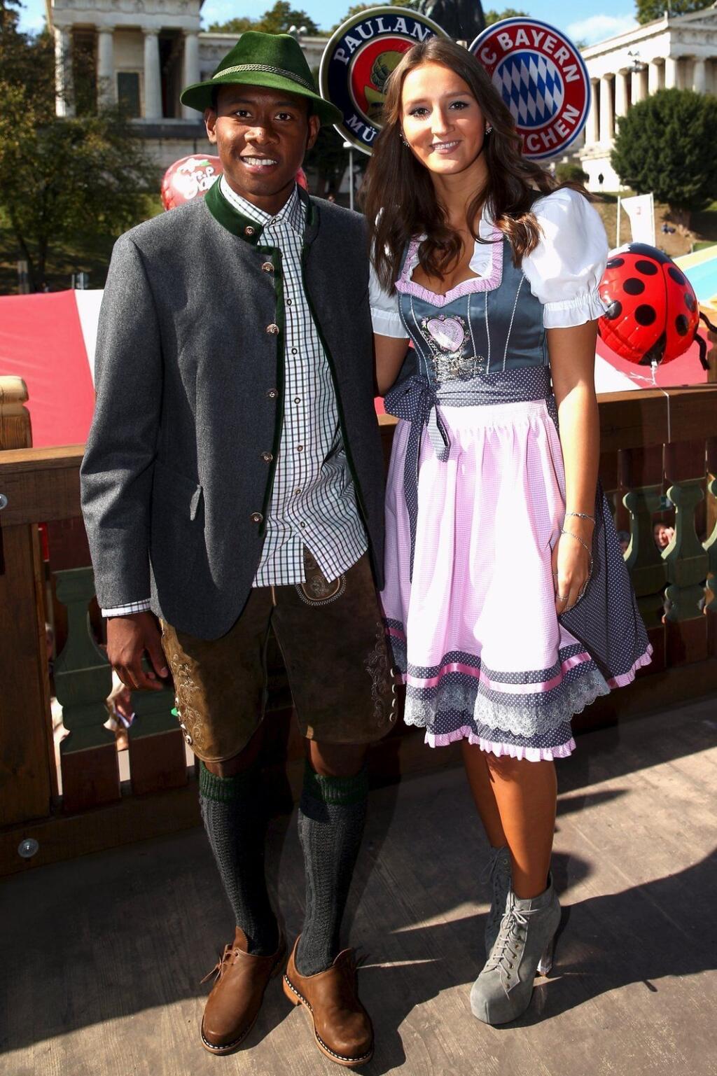 David Alaba s ruskou priateľkou Kaťou Butylinovou.
