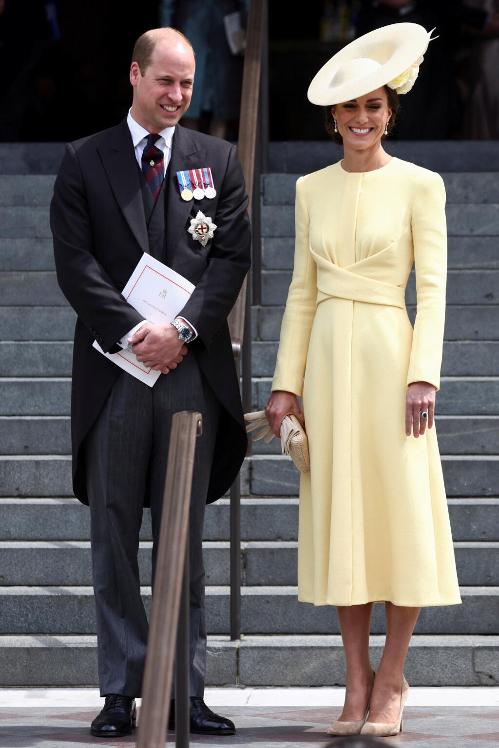 Vojvodkyňa Kate na oslavách platinového jubilea kráľovnej Alžbety počas bohoslužby v kostole sv. Pavla.