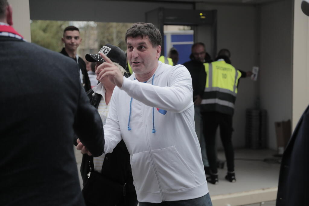 Na zápase sme stretli aj poslanec Smeru-SD Branislav Ondruš.