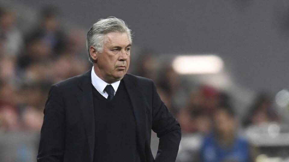 Carlo Ancelotti počas zápasu.
