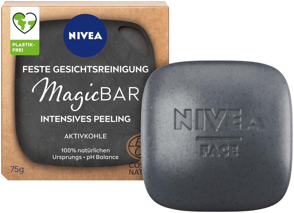 Peelingové pleťové mydlo s aktívnym uhlím, ktoré pokožku vyčistí do hĺbky a zanechá ju hebkú na dotyk, NIVEA, 6,49 €