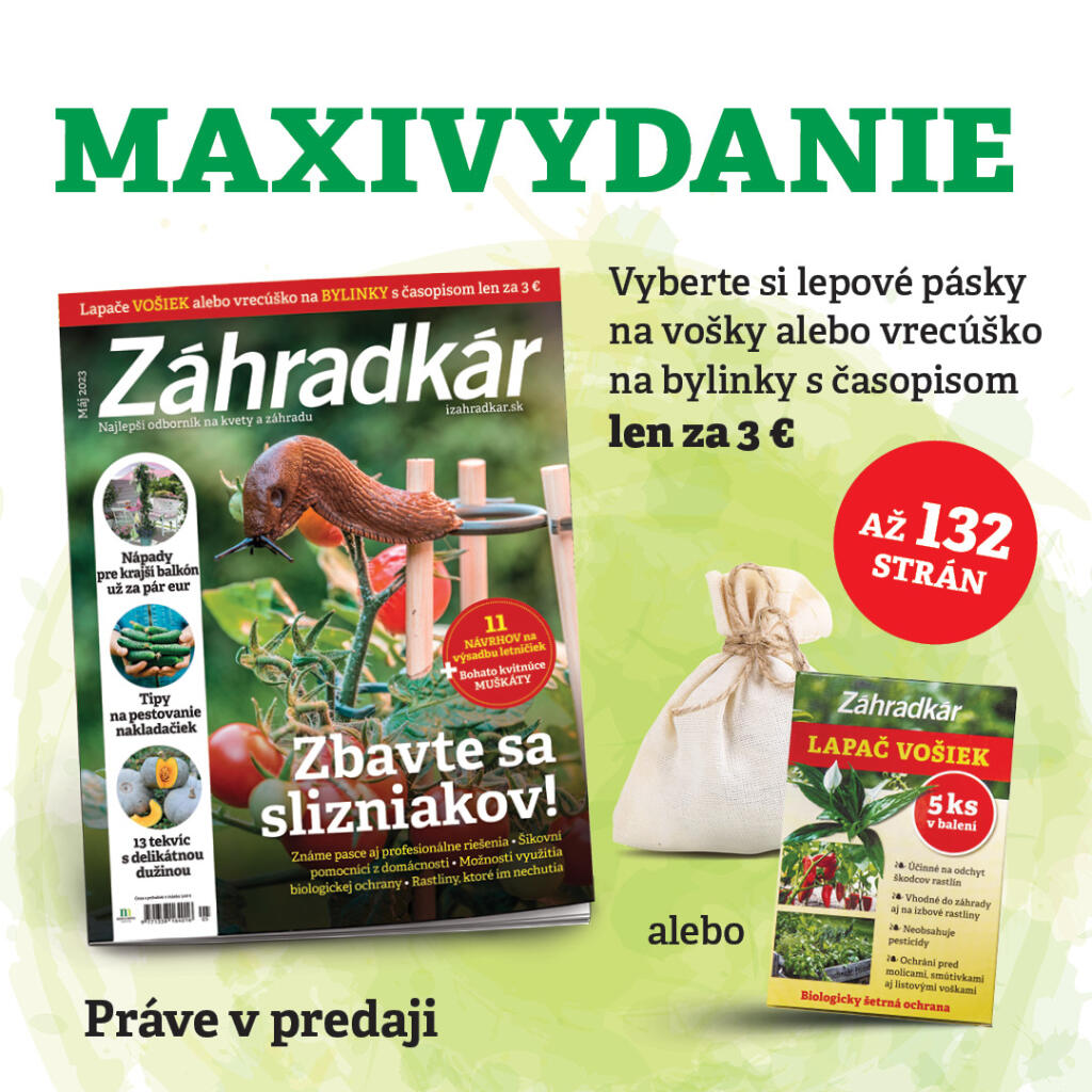Maxivydanie časopisu Záhradkár