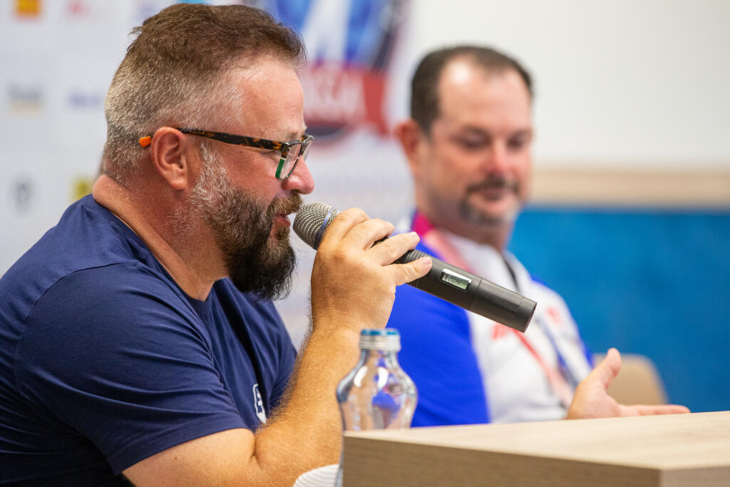 Olympijský festival “ TOKYO 2020” v areáli športového strediska v Šamoríne, kde privítali slovenských medailistov. Na snímke je Rastislav Antala.