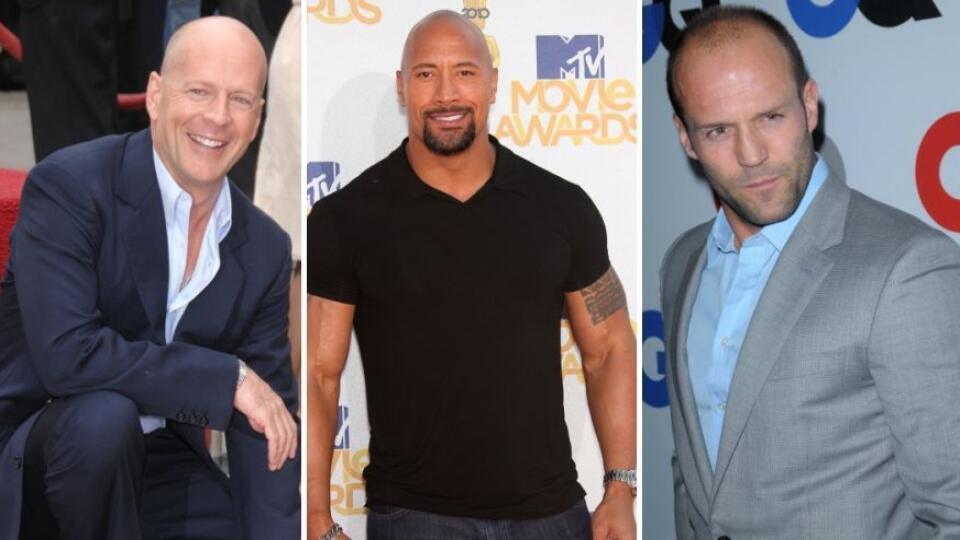 Bruce Willis, Dwayne Johnson, Jason Statham