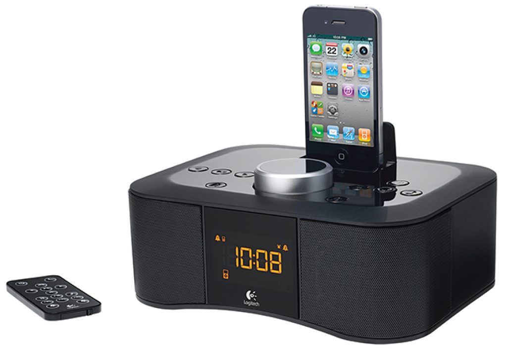 Clock Radio Dock: iPhone na nočnom stolíku