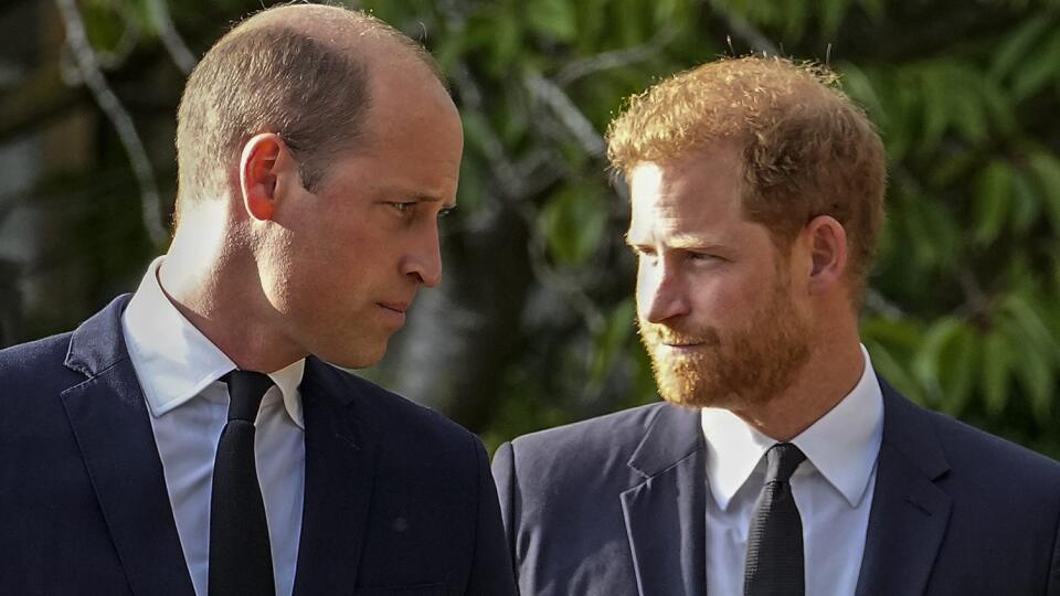 Princ William a princ Harry na archívnej fotke zo septembra 2022