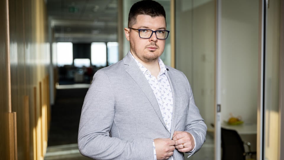 Predseda Iniciatívy slovenských maloobchodníkov Daniel Krakovský v Bratislave.