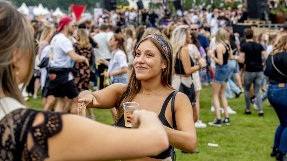 The Netherlands revoked almost all measures at the end of June, the country received green music festivals with crowds of people.  Pictured at the Chin Chin Festival in Amsterdam, which took place on July 3rd.