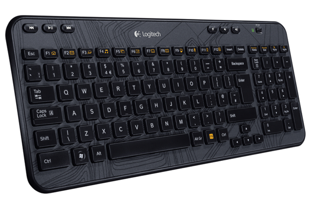 Logitech K360: Pravá ruka notebooku