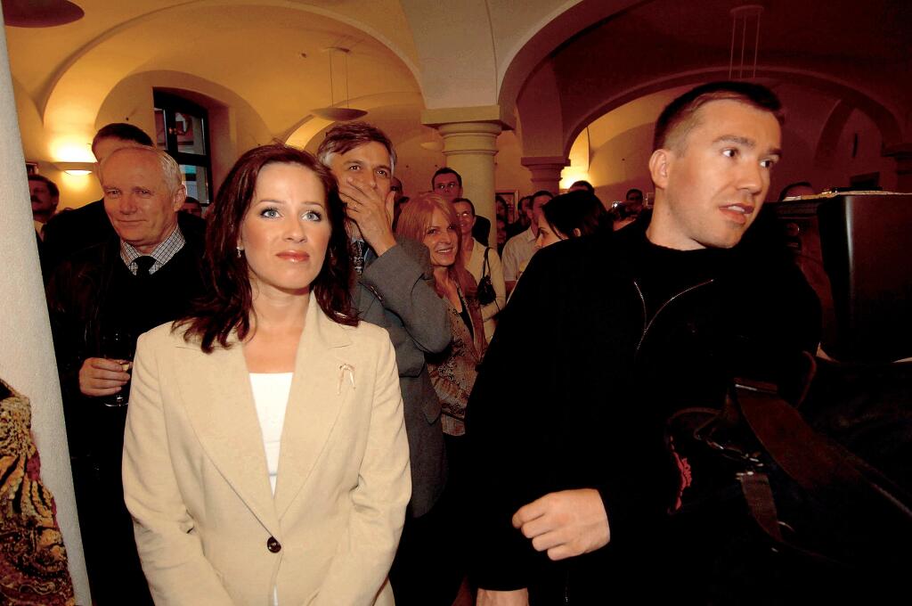 Andrea s expartnerom Žigmundom Pálffym v roku 2005.