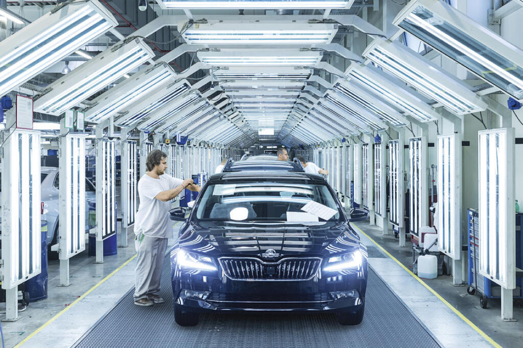 Výroba modelu Škoda Superb