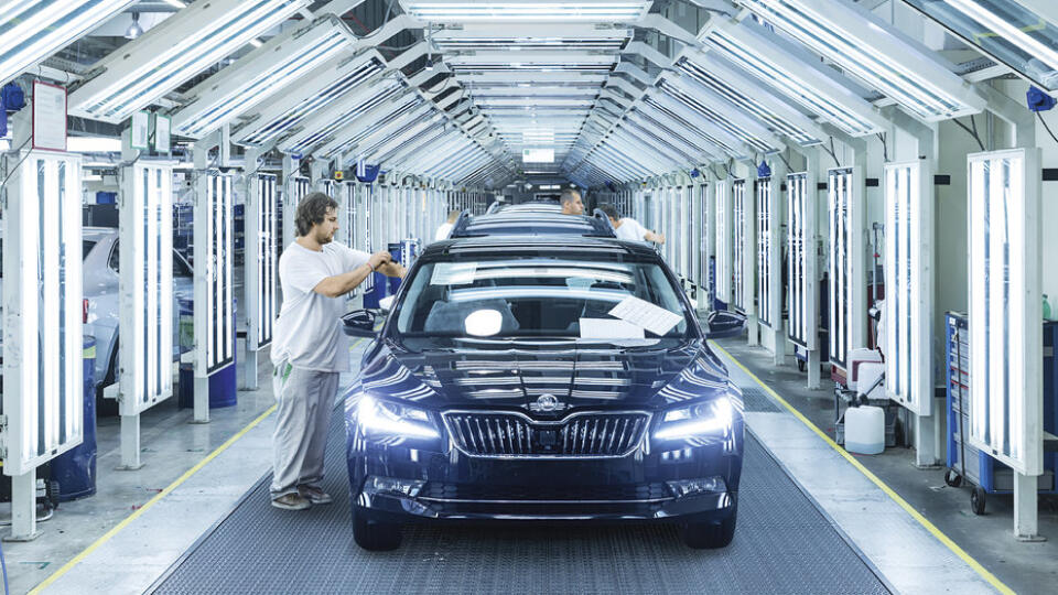 Výroba modelu Škoda Superb