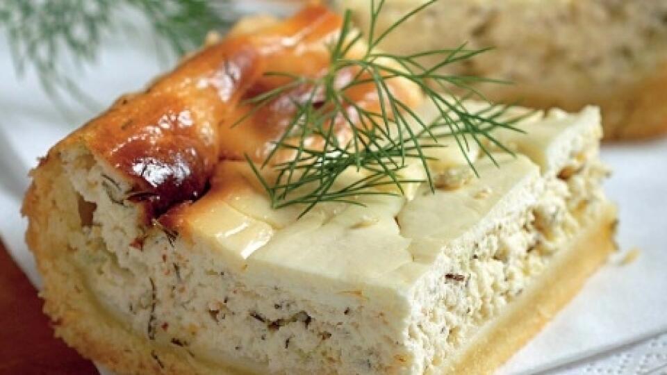 Tvarohový koláč s kôprom: Premôže aj vlčí hlad