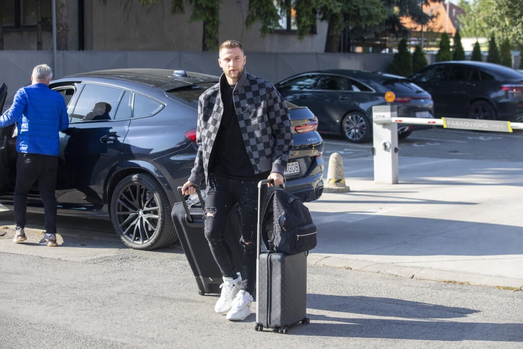 Medzi poslednými prišiel hviezdny Milan Škriniar.