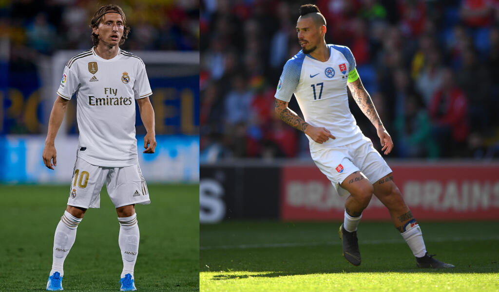 Luka Modrič a Marek Hamšík sú najlepšie platenými hráčmi svojich reprezentácií.
