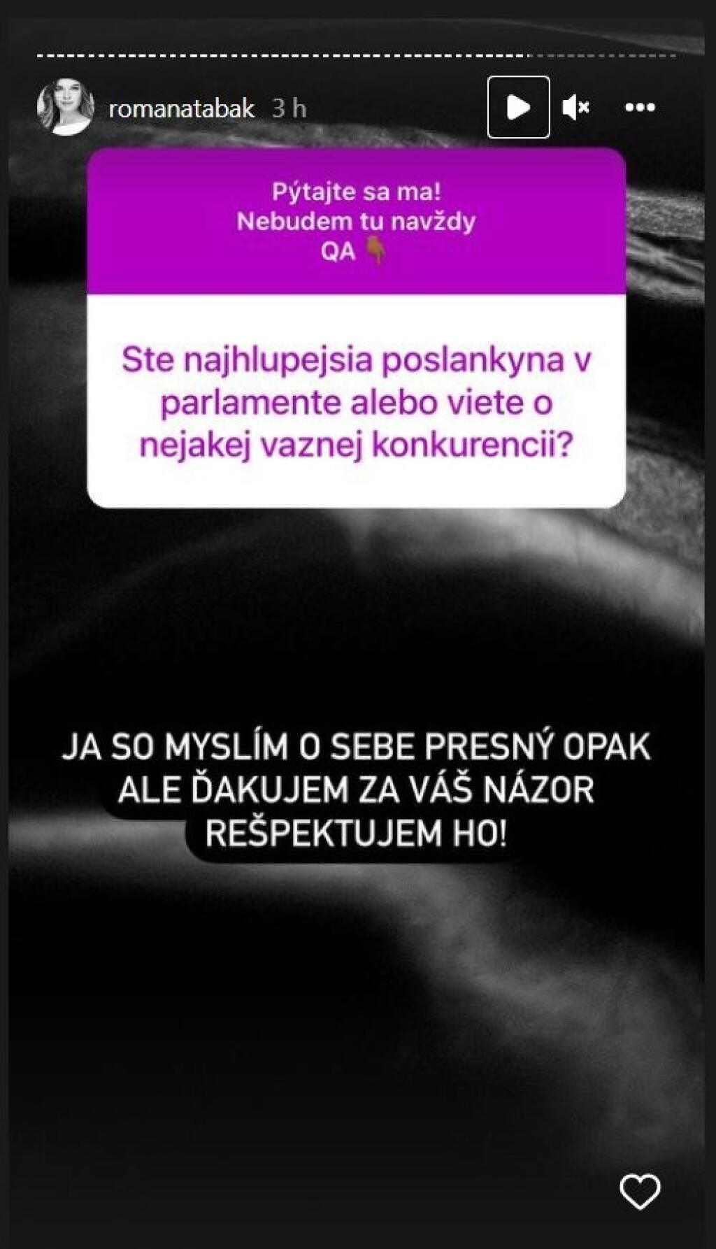 Tabák odpovedala aj na nepríjemné otázky.