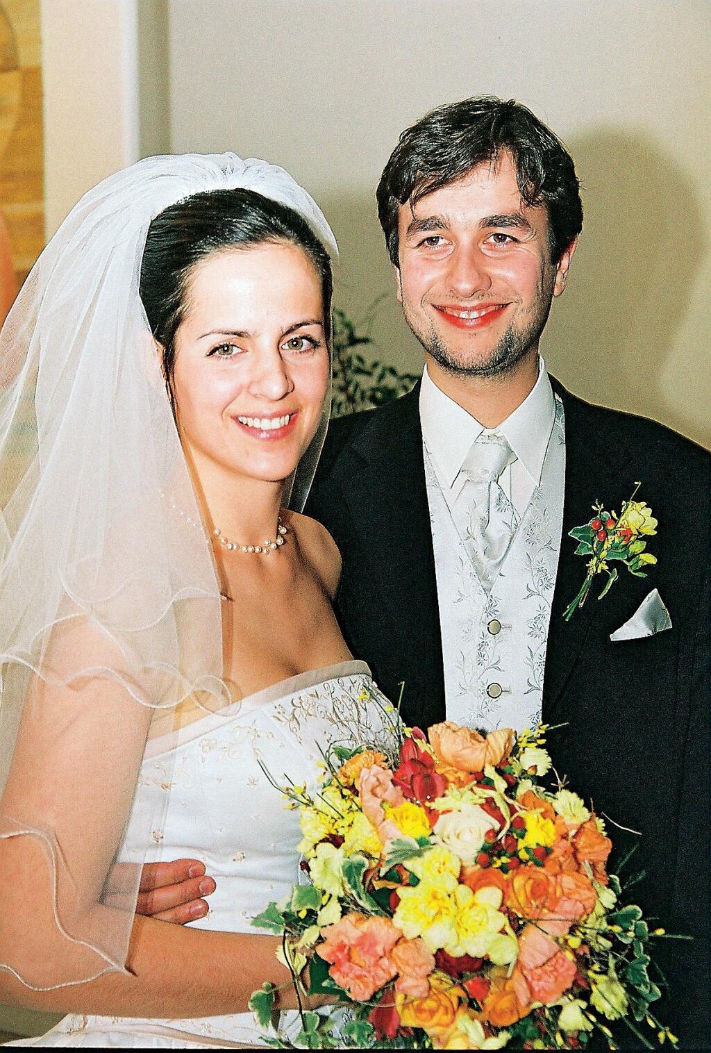 Vladimír Kobielsky, herec, manželka Alena, rodina, svadba, nevesta, ženích, kvety, sobáš