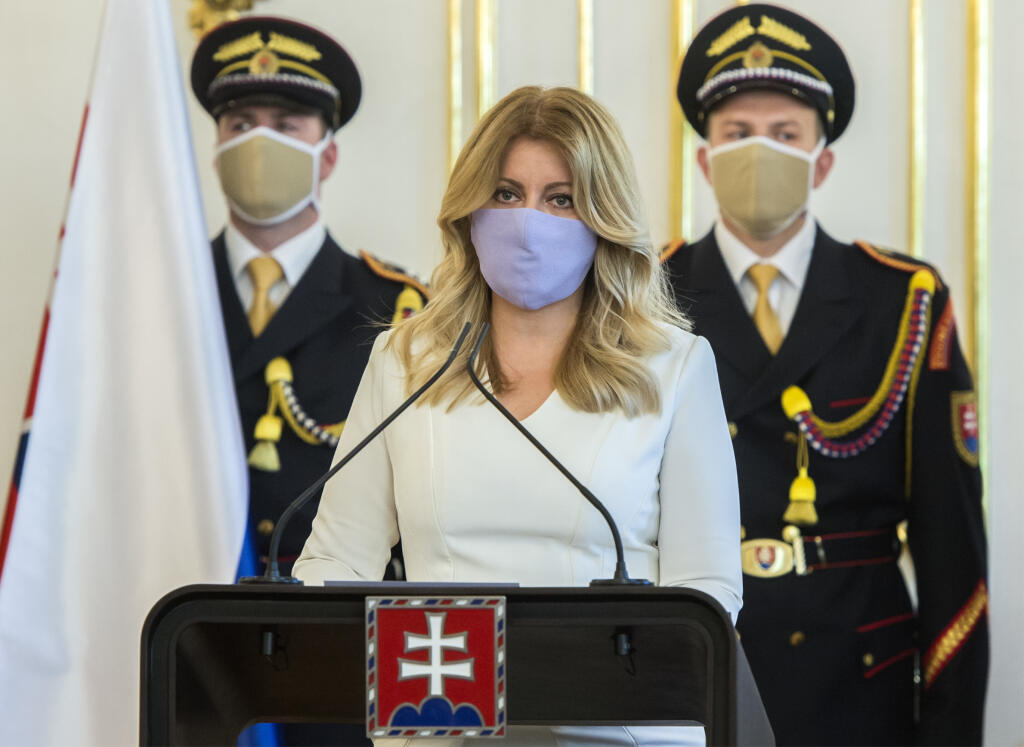 Prezidentka SR Zuzana Čaputová vymenovala nového predsedu Najvyššieho súdu SR Jána Šikutu (na snímke nie je) 20. mája 2020 v Bratislave. FOTO TASR - Martin Baumann