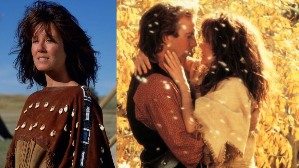 Mary McDonnell a Kevin Costner vo filme Tanec s vlkmi