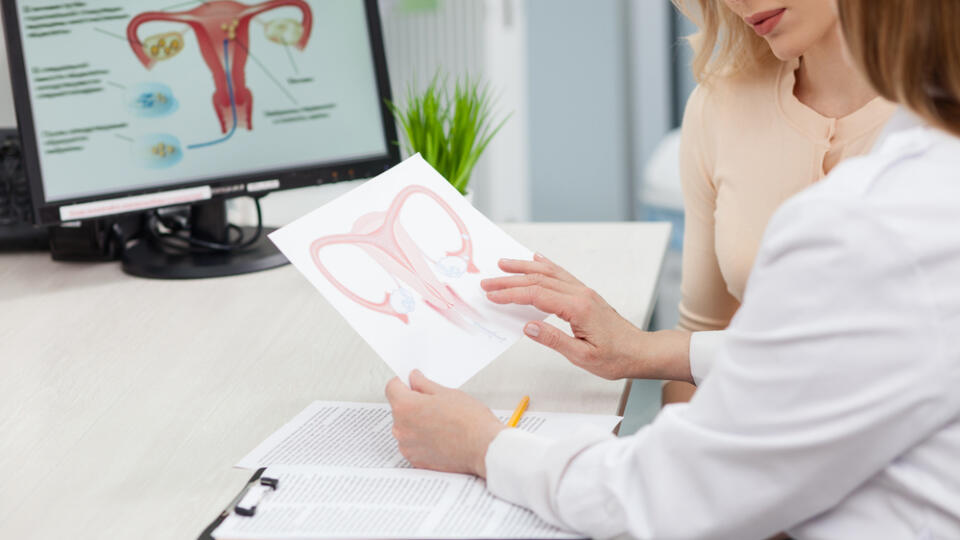 Beautiful,Blond,Girl,Is,Consulting,A,Doctor