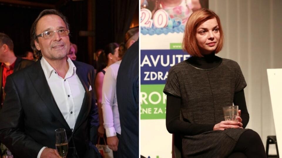 Herec Jozef Vajda a Petra Vajdová.