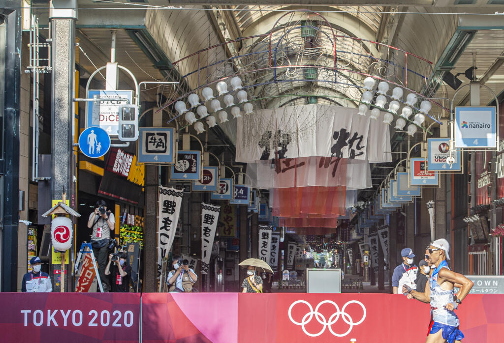 Na snímke slovenský reprezentant v chôdzi na 50 km Matej Tóth počas pretekov na XXXII. letných olympijských hrách 2020 v japonskom Sappore v piatok 6. augusta 2021. FOTO TASR - Martin Baumann