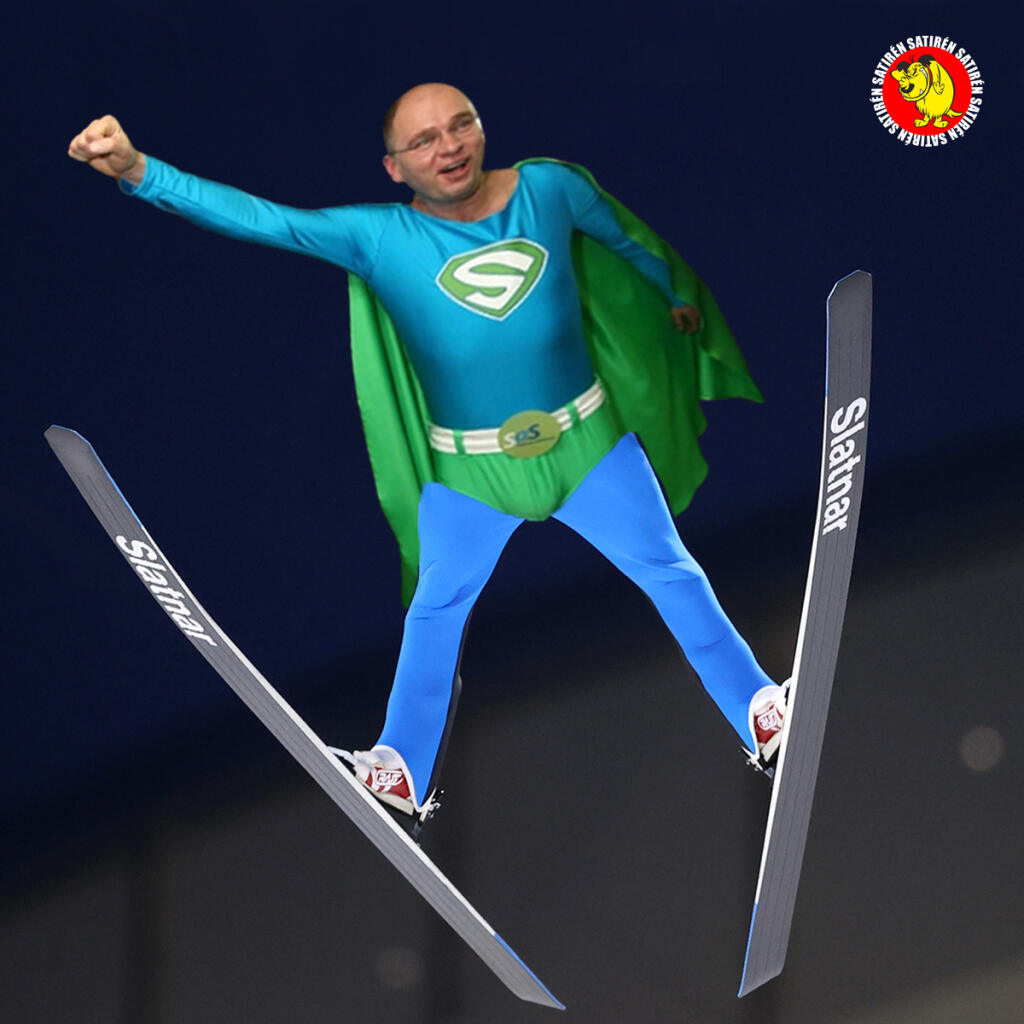 Ako by to vyzeralo, keby na olympiáde bojovali o medaily naši politici? Superman Sulík by to skúšal v skokoch na lyžiach.