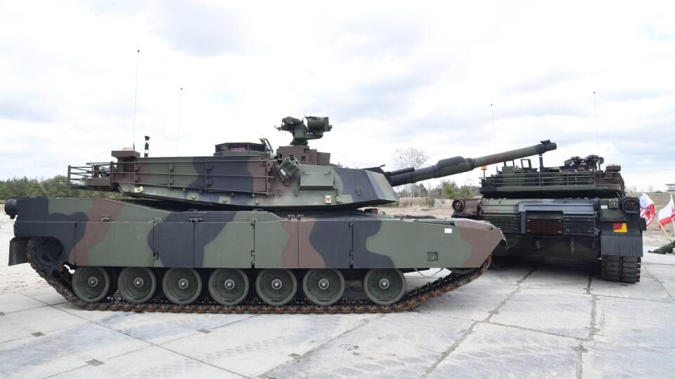 Americký tank Abrams.