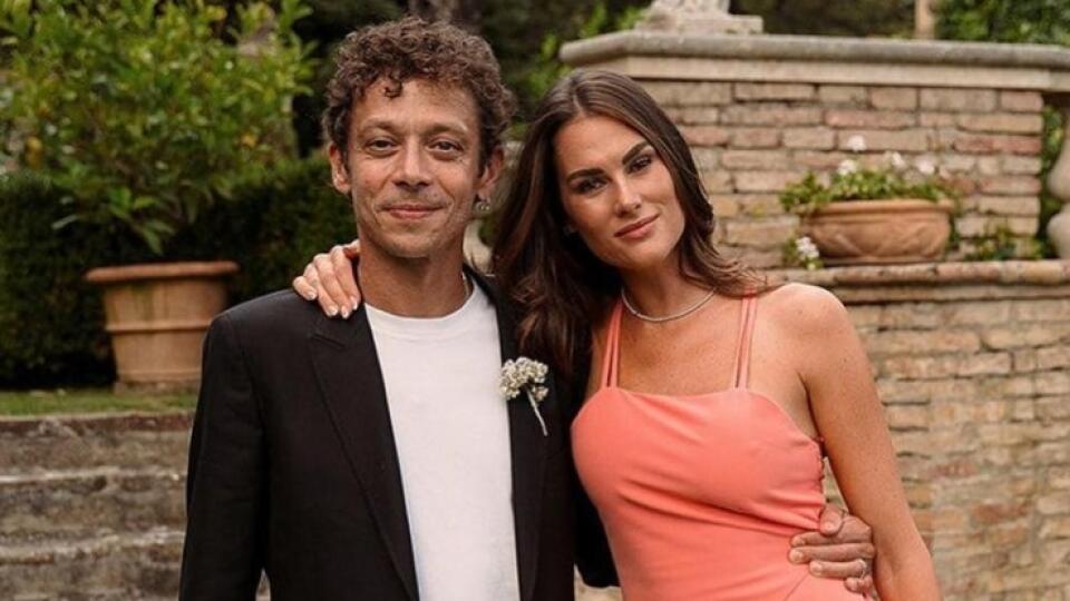Valentino Rossi a Francesca Novello.